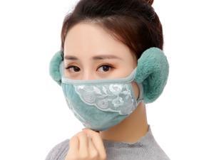 Unisex Warm Plush Face Mask With Earmuffs Reusable Washable Breathable For Kids Adult Unisex Warm Plush Face Mask With Earmuffs Reusable Washable Breathable For Kids Adult