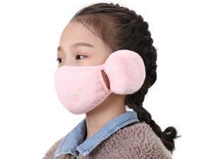 Unisex Warm Plush Face Mask With Earmuffs Reusable Washable Breathable For Kids Adult Unisex Warm Plush Face Mask With Earmuffs Reusable Washable Breathable For Kids Adult