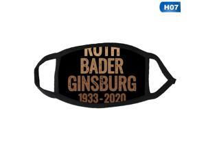 2020 Ruth Bader Ginsburg 3D Printd Adult Mask Black Cotton Rbg Dissent Collar Face Mask Windproof Reusable Half Face Mouth Cover 2020 Ruth Bader Ginsburg 3D Printd Adult Mask Black Cotton Rbg Dissent Collar Face Mask Windproof Reusable Half Face Mouth Cover