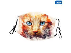 Cat Masks Pets Animal Printed Face Mask Half Mouth Cover Art Washable Reusable Mask Cat Masks Pets Animal Printed Face Mask Half Mouth Cover Art Washable Reusable Mask