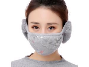 Unisex Warm Plush Face Mask With Earmuffs Reusable Washable Breathable For Kids Adult Unisex Warm Plush Face Mask With Earmuffs Reusable Washable Breathable For Kids Adult