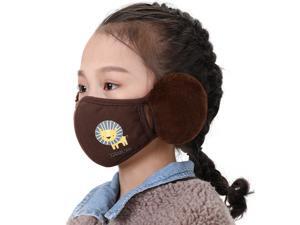 Unisex Warm Plush Face Mask With Earmuffs Reusable Washable Breathable For Kids Adult Unisex Warm Plush Face Mask With Earmuffs Reusable Washable Breathable For Kids Adult