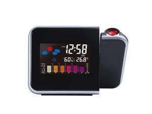 SANUME Projection Clock Led Color Screen Clock Lazy Electronic Clock Digital Alarm Clock Weather Station LED Temperature Humidity Weather Forecast SANUME Projection Clock Led Color Screen Clock Lazy Electronic Clock Digital Alarm Clock Weather Station LED Temperature Humidity Weather Forecast