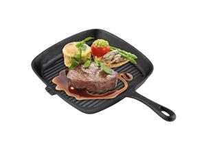 Cast Iron Square Grill Pan Nonstick Steak Frying Pan for Gas Stove induction Top