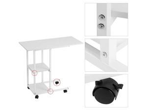 Portable Laptop Desk Laptop Notebook Rolling Table Stand Overbed W/Storage Shelf Portable Laptop Desk Laptop Notebook Rolling Table Stand Overbed W/Storage Shelf