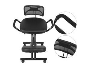 Ergonomic Rolling Kneeling Chair Seat Knee Stool w/Back Support For Home Office Ergonomic Rolling Kneeling Chair Seat Knee Stool w/Back Support For Home Office