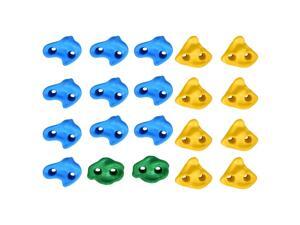 20X Rock Climbing Holds Wall Stones+Bolts In/Outdoor Playground for Kid Multi-colour Textured Climbing Rocks Wall Stones Kids Assorted Kit Bolt 20X Rock Climbing Holds Wall Stones+Bolts In/Outdoor Playground for Kid Multi-colour Textured Climbing Rocks Wall Stones Kids Assorted Kit Bolt