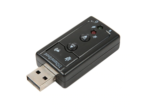 External USB Sound Card 7.1 Channel 3D Audio Adapter with 3.5mm Headset MIC for PC Desktop Notebook External USB Sound Card 7.1 Channel 3D Audio Adapter with 3.5mm Headset MIC for PC Desktop Notebook