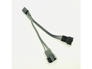 4Pin Fan PWM Cable 1 to 2 way 4 Pin 3Pin Power Supply Extension Cable 4P Cooler Port Multiplier Female to Male Cooling Fan Cable 4Pin Fan PWM Cable 1 to 2 way 4 Pin 3Pin Power Supply Extension Cable 4P Cooler Port Multiplier Female to Male Cooling Fan Cable