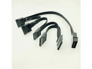 H1111Z Molex 4pin IDE 1 to 5 SATA 15Pin Hard Drive Power Supply Splitter Cable Cord for DIY PC Sever 4-pin to 15-pin Power 60CM H1111Z Molex 4pin IDE 1 to 5 SATA 15Pin Hard Drive Power Supply Splitter Cable Cord for DIY PC Sever 4-pin to 15-pin Power 60CM