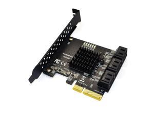 SATA PCI e Adapter 6 Ports SATA 3.0 to PCI Express x4 Expansion Card SATA3.0 PCIe PCI-e SATA Controller for HDD ASMedia ASM1166 SATA PCI e Adapter 6 Ports SATA 3.0 to PCI Express x4 Expansion Card SATA3.0 PCIe PCI-e SATA Controller for HDD ASMedia ASM1166