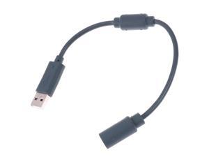 Wired Controller USB Breakaway Adapter Cable Cord For Xbox 360 Gray 23cm Wired Controller USB Breakaway Adapter Cable Cord For Xbox 360 Gray 23cm