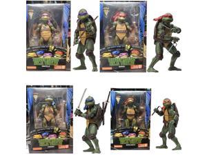 NECA Classic Movie Teenage Mutant Ninja Turtles Raphael Donatello 18cm Box-packed Movable Garage Kit Adult Children's Toy Gifts