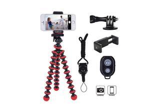 Phone Tripod Octopus Flexible Tripod with Wireless Remote Phone Holder Mount Use as iPhone Tripod Cell Phone Tripod Camera Tripod Travel TripodTabletop Tripod for iPhone Gopro Phone Tripod Octopus Flexible Tripod with Wireless Remote Phone Holder Mount Use as iPhone Tripod Cell Phone Tripod Camera Tripod Travel TripodTabletop Tripod for iPhone Gopro