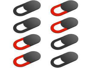 Webcam Cover Slide, 0.03 inch Ultra-Thin Web Camera Cover Slide for Laptop Computer Smartphone Mac iMac MacBook Tablet, Protect Your Privacy and Security (4 Red + 4 Black) Webcam Cover Slide, 0.03 inch Ultra-Thin Web Camera Cover Slide for Laptop Computer Smartphone Mac iMac MacBook Tablet, Protect Your Privacy and Security (4 Red + 4 Black)