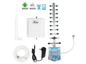 AWS AT&T 1700/2100Mhz Band 4 3G 4G LTE Cell Phone Signal Booster T-Mobile MetroPCS 65dB Amplifier Mobile Signal Amplifier Kit Outdoor Directional Yagi Antenna Indoor Whip Antenna 50ft Coaxial Cable AWS AT&T 1700/2100Mhz Band 4 3G 4G LTE Cell Phone Signal Booster T-Mobile MetroPCS 65dB Amplifier Mobile Signal Amplifier Kit Outdoor Directional Yagi Antenna Indoor Whip Antenna 50ft Coaxial Cable