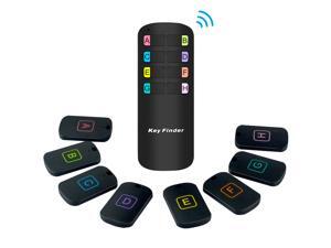 Key Finder, RF Item Locator with 115 ft Working Range, Wireless Wallet Tracker with 1 Transmitter and 8 Receivers for Finding Key, Remote, Pet and Wallet, Batteries Included Item Locator Key Finder, RF Item Locator with 115 ft Working Range, Wireless Wallet Tracker with 1 Transmitter and 8 Receivers for Finding Key, Remote, Pet and Wallet, Batteries Included Item Locator