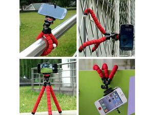 Phone Tripod Compatible with iPhone, Android Phone, Camera, Small and Lightweight Mini Tripod with Flexible Legs Unique 360° Rotating Holder-Red Phone Tripod Compatible with iPhone, Android Phone, Camera, Small and Lightweight Mini Tripod with Flexible Legs Unique 360° Rotating Holder-Red