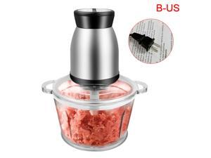 Stainless Steel Meat Grinder Chopper Electric Automatic Mincing Machine Glass U.S. regulations Stainless Steel Meat Grinder Chopper Electric Automatic Mincing Machine Glass U.S. regulations