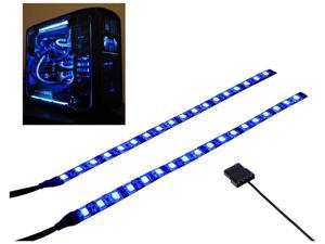 PC LED Flexible Light Strip Computer Lighting UV Purple with Magnetic for PC Case Computer Lighting Kit (30cm, 18leds,S Series, The 2nd Gen )