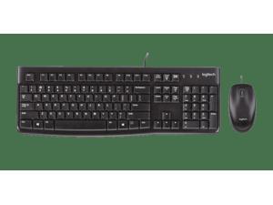 Logitech MK120 Wired USB Keyboard and Mouse - Black (2 Pieces)