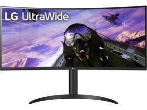 LG 34WP65C-B 34-Inch 21:9 Curved UltraWide QHD (3440x1440) VA Display with sRGB 99% Color Gamut and HDR 10 and 3-Side Virtually Borderless Display with Tilt/Height Adjustable Stand -Black