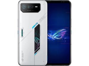 ASUS ROG Phone 6 Cell Phone, 6.78 FHD+ 2448x1080 165Hz, 6000mAh Battery, 50MP/13MP/5MP Triple Camera, 12MP Front, 12GB RAM, 256GB Storage, 5G LTE Unlocked Dual SIM, Storm White, AI2201-12G256G-WH