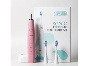 MAYZE Sonic Electric Toothbrush Adults- Rechargeable Travel Toothbrush with 4 Cleaning Modes, Smart Timer and Ipx7 Fully Waterproof Technology 2 Replacement Heads MAYZE Sonic Electric Toothbrush Adults- Rechargeable Travel Toothbrush with 4 Cleaning Modes, Smart Timer and Ipx7 Fully Waterproof Technology 2 Replacement Heads