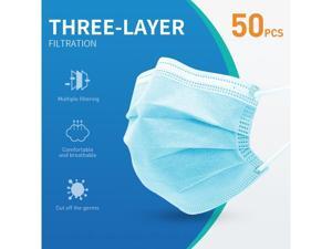 50 Pcs Disposable Face Masks Virus Mask Protection 3-Ply Safety Masks for Man and Woman 50 Pcs Disposable Face Masks Virus Mask Protection 3-Ply Safety Masks for Man and Woman