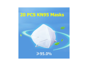 20 pieces KN95 Mask 5-layer Protective Mask Face Mask Breathable, Dustproof, Nonwoven Fabrics ,White 20 pieces KN95 Mask 5-layer Protective Mask Face Mask Breathable, Dustproof, Nonwoven Fabrics ,White