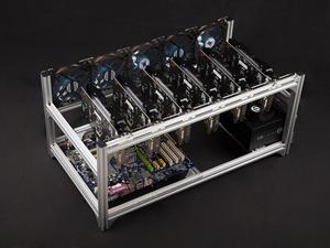 All-aluminum insulated server, multiple graphics card chassis frame, 6 graphics card racks, dual power supply support overlay For Mining ETH BTC Ethereum Minercase Stackable All-aluminum insulated server, multiple graphics card chassis frame, 6 graphics card racks, dual power supply support overlay For Mining ETH BTC Ethereum Minercase Stackable