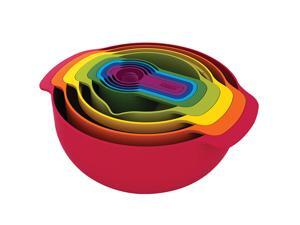 Set of bowls, egg-beater set, sink, 9-piece rainbow set of bowls, baking kitchen household Set of bowls, egg-beater set, sink, 9-piece rainbow set of bowls, baking kitchen household