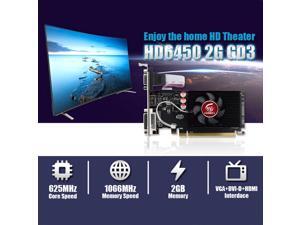 HD6450 2GB DDR3 64Bit Desktop Computer Office Discrete Graphics HD6450 2GB DDR3 64Bit Desktop Computer Office Discrete Graphics