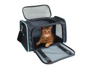 GOOPAWS Soft-Sided Pet Travel Carrier, Airline Approved Dog & Cat Carrier Collapsible, Collapsible Kennel for Small Dogs Cats, Puppy GOOPAWS Soft-Sided Pet Travel Carrier, Airline Approved Dog & Cat Carrier Collapsible, Collapsible Kennel for Small Dogs Cats, Puppy