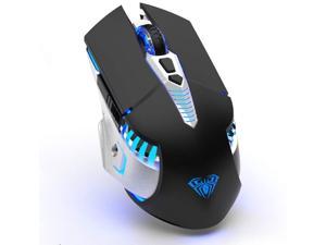 Wireless Bluetooth Gaming Mouse with 3 Modes (BT5.0, BT3.0 and 2.4G), USB  Rechargeable Optical Gamer Mouse for PC Desktop Laptop