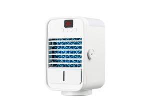 Mini Desktop Air-Conditioning Fan Air Cooler Mute Spray three gear wind speed shutters ?90 degree adjustment water tank capacity 400ml Mini Desktop Air-Conditioning Fan Air Cooler Mute Spray three gear wind speed shutters ?90 degree adjustment water tank capacity 400ml