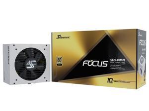Seasonic FOCUS GX-850 White, 850W 80+ Gold, Full-Modular, Fan Control in Fanless, Silent, and Cooling Mode, 10 Year Warranty, Perfect Power Supply for Gaming and Various Application Seasonic FOCUS GX-850 White, 850W 80+ Gold, Full-Modular, Fan Control in Fanless, Silent, and Cooling Mode, 10 Year Warranty, Perfect Power Supply for Gaming and Various Application