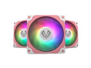 Vetroo Sakura Pink Frame 120mm ARGB LED Case Cooling Fan Computer PC Cooler High Airflow High-Performance Controller Free with 5V 3pin Motherboard Sync - 3 Pack Vetroo Sakura Pink Frame 120mm ARGB LED Case Cooling Fan Computer PC Cooler High Airflow High-Performance Controller Free with 5V 3pin Motherboard Sync - 3 Pack