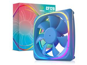 Vetroo CF120 120mm Case Fan 5V 3 PIN Addressable RGB MB Sync PC Cooling Fan W/ Blue Fan Frame for Radiator / CPU Cooler / Computer Case