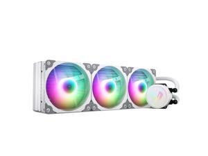 Vetroo V360 White 360mm Radiator Addressable RGB All-in-one AIO CPU Liquid Water Cooler for Intel 1200/115X/20XX and Ryzen AMD AM4, 3X 120mm ARGB PWM Fans