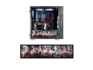 Vetroo Streetfighter Character Poster Display Board w/ LED Lights for Computer PC Case Decor Full HD 2K Multi-Mode Function 12.2" x 3.1" (Horizontal, B6)