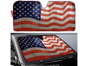 Big Ant Car Sun Shade, Windshield Sun Shade American Flag Sunshades Keep Vehicle Cool Best UV Ray Visor Protector Prevent Your Car from Sun Heat & Glare(Size: 63"X 28.5") Big Ant Car Sun Shade, Windshield Sun Shade American Flag Sunshades Keep Vehicle Cool Best UV Ray Visor Protector Prevent Your Car from Sun Heat & Glare(Size: 63"X 28.5")