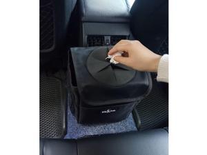 Big Ant Car Trash Bag for Little Leak Proof - Car Garbage Bag with Lid and Storage Pockets - Black / White