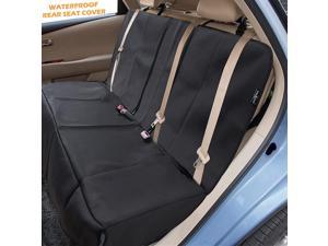 Big Ant Black Waterproof Rear Bench Car Seat Cover Neoprene Padded Back Seat Cover for Cars Car Seat Covers for Kids Dogs Universal Fit for Auto Truck Van SUV