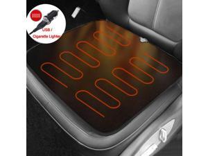 Big Hippo Heated Seat Cushion for Cars, 12V Universal Heated Car Seat Cushion, Warmer Seat Pad for Car Truck Home or Office Chair, 1 PACK - Black