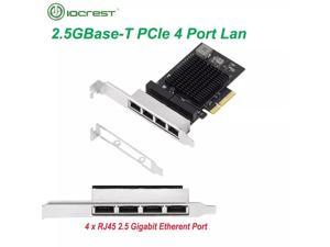 2.5GBase-T PCIe Network Adapter RTL8125B 2500/1000/100Mbps PCI Express Gigabit Ethernet Card RJ45 LAN Controller Support PXE for Windows/Linux/MAC with Low Profile