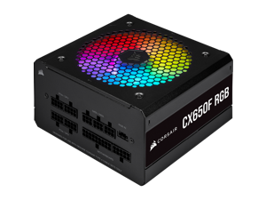 CORSAIR CX Series CX650F RGB— 650 Watt 80 Plus Bronze Certified Fully Modular RGB PSU CORSAIR CX Series CX650F RGB— 650 Watt 80 Plus Bronze Certified Fully Modular RGB PSU