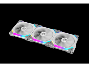 LIAN LI UNI FAN SL120 RGB WHITE 3X 12CM FAN PACK WITH CONTROLLER ---UF-SL120-3W LIAN LI UNI FAN SL120 RGB WHITE 3X 12CM FAN PACK WITH CONTROLLER ---UF-SL120-3W