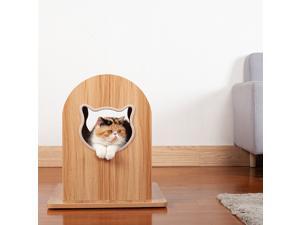 Solid wood cat climbing frame cat litter cat scratcher claw sharpener vertical wear-resistant sisal multifunctional cat jumping platform toy Solid wood cat climbing frame cat litter cat scratcher claw sharpener vertical wear-resistant sisal multifunctional cat jumping platform toy