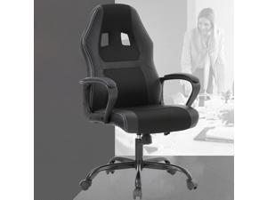 Racing Style Ergonomic Gaming Chair With Lumbar Support, Black Racing Style Ergonomic Gaming Chair With Lumbar Support, Black